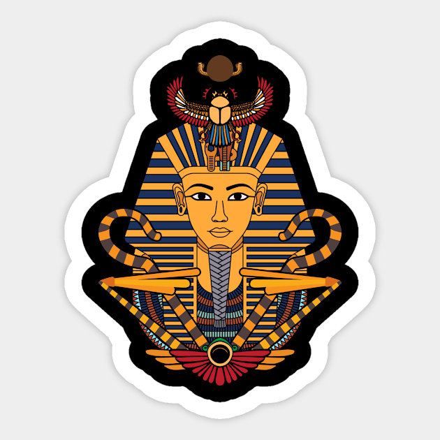 Pharaoh Egypt Sticker by shirtsyoulike